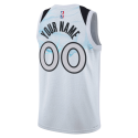 Personalisiertes Weiß City Edition-Trikot der Minnesota Timberwolves