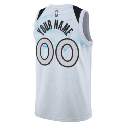 Personalisiertes Weiß City Edition-Trikot der Minnesota Timberwolves