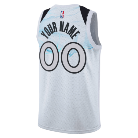 Personalisiertes Weiß City Edition-Trikot der Minnesota Timberwolves