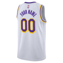 Personalisiertes Weiß Association-Trikot der Los Angeles Lakers