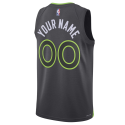 Personalisiertes Minnesota Timberwolves Anthrazit-Statement-Trikot