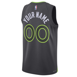 Personalisiertes Minnesota Timberwolves Anthrazit-Statement-Trikot