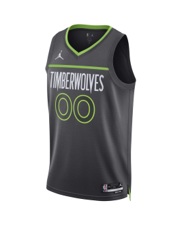 Personalisiertes Minnesota Timberwolves Anthrazit-Statement-Trikot