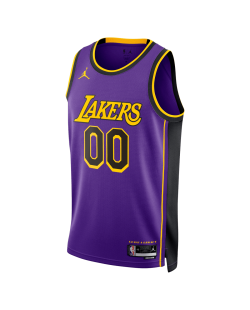Personalisiertes lila Statement-Trikot der Los Angeles Lakers