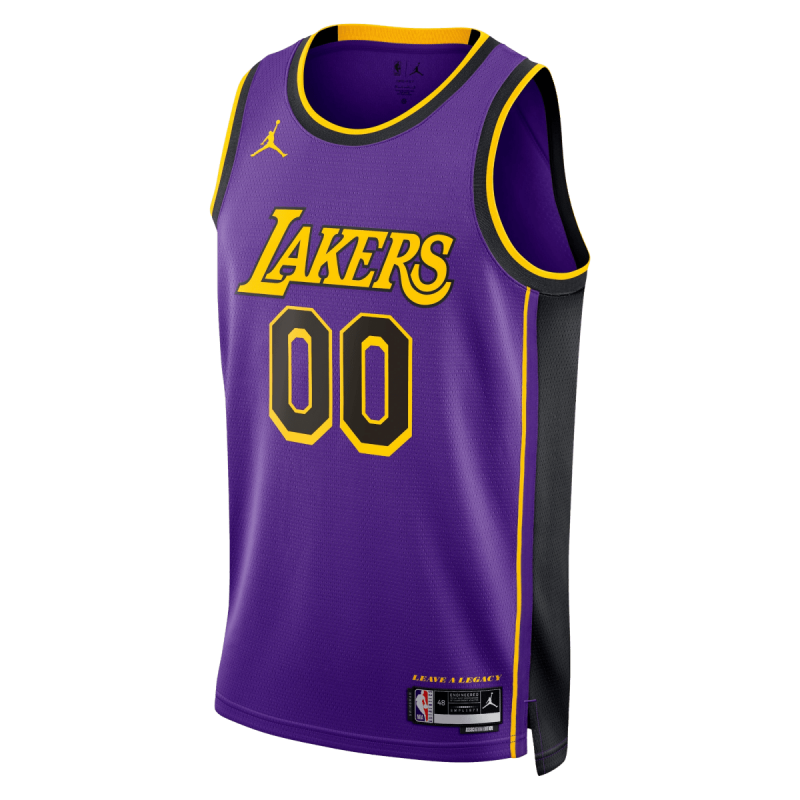 Personalisiertes lila Statement-Trikot der Los Angeles Lakers