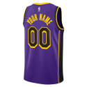 Personalisiertes lila Statement-Trikot der Los Angeles Lakers