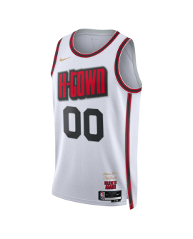 Personalisiertes Weiß City Edition-Trikot der Houston Rockets