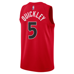 Immanuel Quickley #5 Toronto Raptors Rotes Icon-Trikot