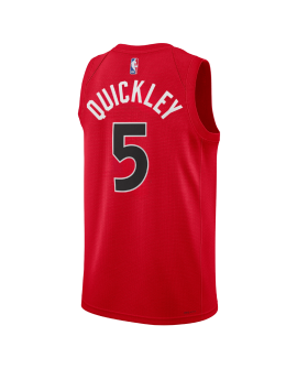 Immanuel Quickley #5 Toronto Raptors Rotes Icon-Trikot
