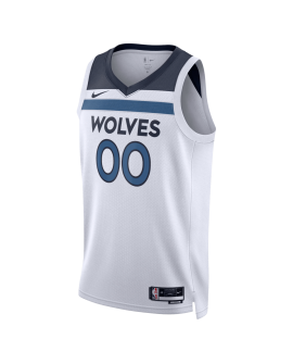 Personalisiertes Weiß Association-Trikot der Minnesota Timberwolves