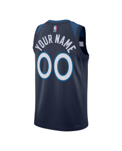 Personalisiertes Navy Icon-Trikot der Minnesota Timberwolves
