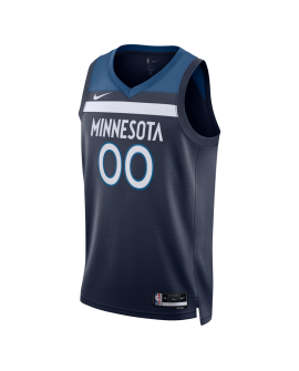 Personalisiertes Navy Icon-Trikot der Minnesota Timberwolves