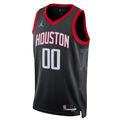 Personalisiertes schwarzes Statement-Trikot der Houston Rockets
