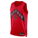 Immanuel Quickley #5 Toronto Raptors Rotes Icon-Trikot