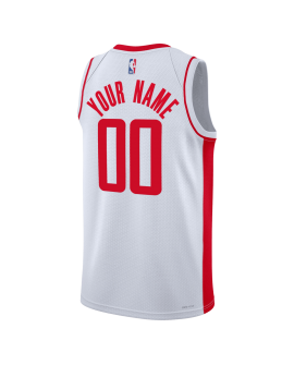 Personalisiertes Weiß Association-Trikot der Houston Rockets