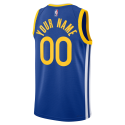 Benutzerdefiniertes personalisiertes Jersey der Golden State Warriors Royal Blue Icon