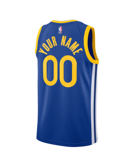 Benutzerdefiniertes personalisiertes Jersey der Golden State Warriors Royal Blue Icon