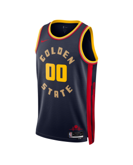 Personalisiertes Golden State Warriors Navy City Edition-Trikot