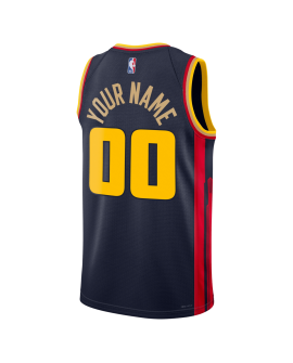 Personalisiertes Golden State Warriors Navy City Edition-Trikot