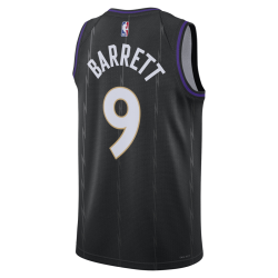 RJ Barrett #9 Toronto Raptors Schwarz City Edition-Trikot