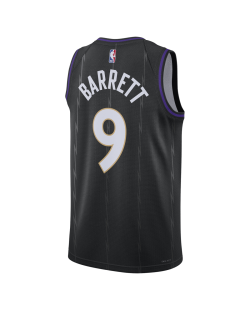 RJ Barrett #9 Toronto Raptors Schwarz City Edition-Trikot