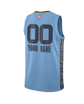 Personalisiertes Memphis Grizzlies Hellblaues Statement-Trikot