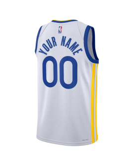 Personalisiertes Trikot der Golden State Warriors Weiß Association
