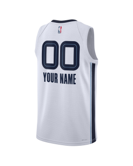Personalisiertes Memphis Grizzlies Weiß Association-Trikot