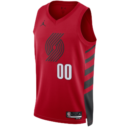 Personalisiertes rotes Statement-Trikot der Portland Trail Blazers
