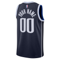 Benutzerdefiniertes personalisiertes Dallas Mavericks Navy Statement-Trikot