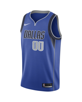 Benutzerdefiniertes Dallas Mavericks Blue Icon personalisiertes Trikot