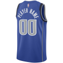 Benutzerdefiniertes Dallas Mavericks Blue Icon personalisiertes Trikot