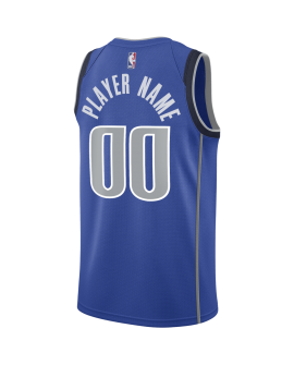 Benutzerdefiniertes Dallas Mavericks Blue Icon personalisiertes Trikot