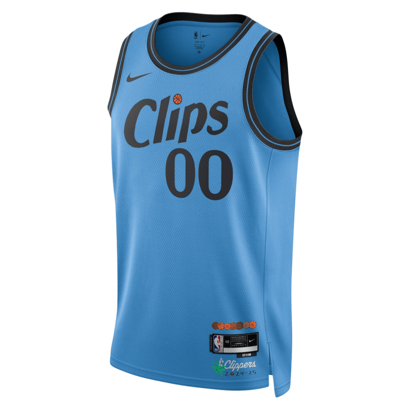 Personalisiertes LA Clippers Hellblaues City Edition-Trikot