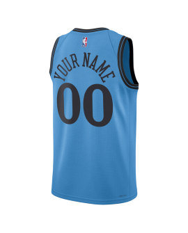 Personalisiertes LA Clippers Hellblaues City Edition-Trikot