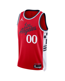 Personalisiertes rotes Statement-Trikot der LA Clippers