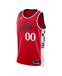 Personalisiertes rotes Statement-Trikot der LA Clippers