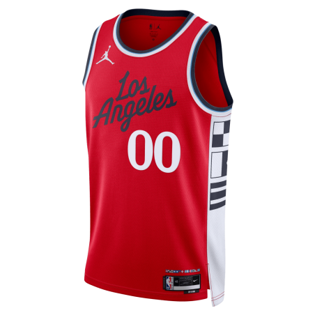 Personalisiertes rotes Statement-Trikot der LA Clippers