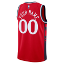 Personalisiertes rotes Statement-Trikot der LA Clippers