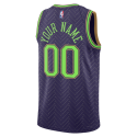 Personalisiertes New Orleans Pelicans Purple City Edition-Trikot