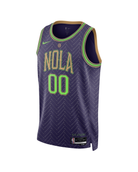 Personalisiertes New Orleans Pelicans Purple City Edition-Trikot
