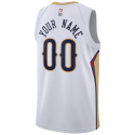 Personalisiertes New Orleans Pelicans Weiß Association-Trikot