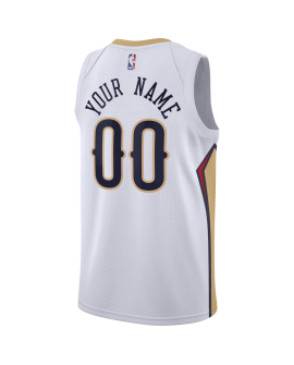 Personalisiertes New Orleans Pelicans Weiß Association-Trikot
