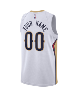Personalisiertes New Orleans Pelicans Weiß Association-Trikot