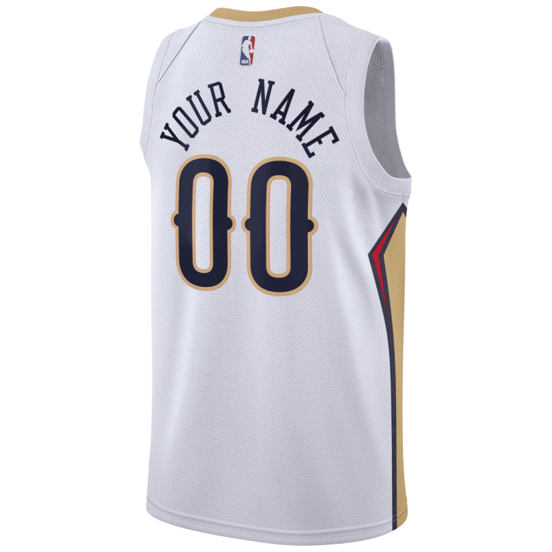 Personalisiertes New Orleans Pelicans Weiß Association-Trikot