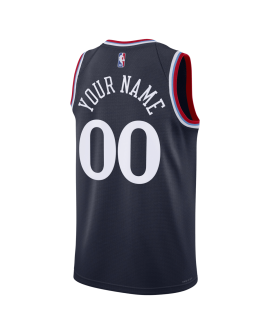 Personalisiertes LA Clippers Navy Icon-Trikot