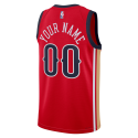 Personalisiertes rotes Statement-Trikot der New Orleans Pelicans