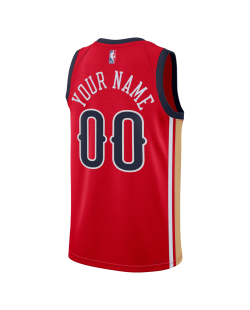 Personalisiertes rotes Statement-Trikot der New Orleans Pelicans