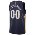 Personalisiertes New Orleans Pelicans Navy Icon Trikot