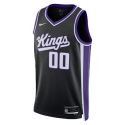 Personalisiertes Sacramento Kings Schwarz Icon Trikot